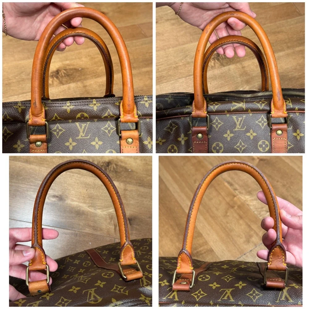 Louis Vuitton Sirius Double Zip Monogram‎ Large Travel Bag Vintage Authentic